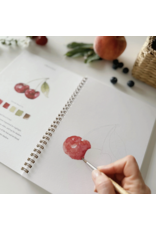 Fruit Watercolor Workbook + Paint + Brushes