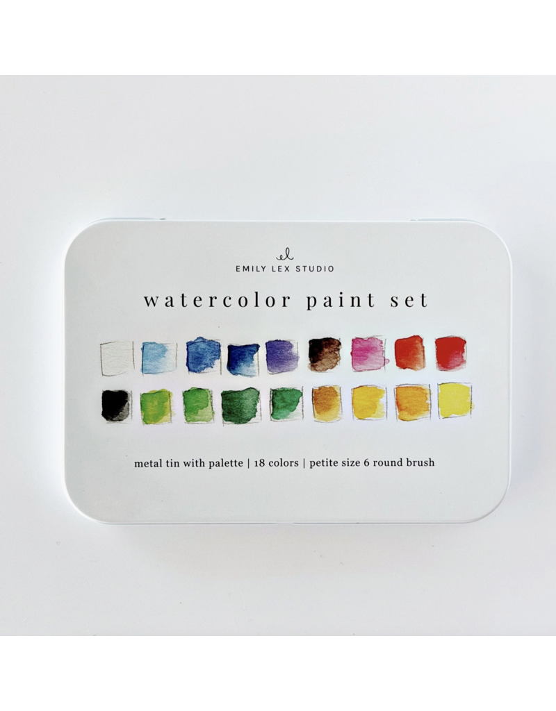 Fruit Watercolor Workbook + Paint + Brushes