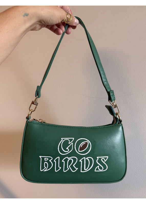 Go Birds Hand Painted Shoulder Bag