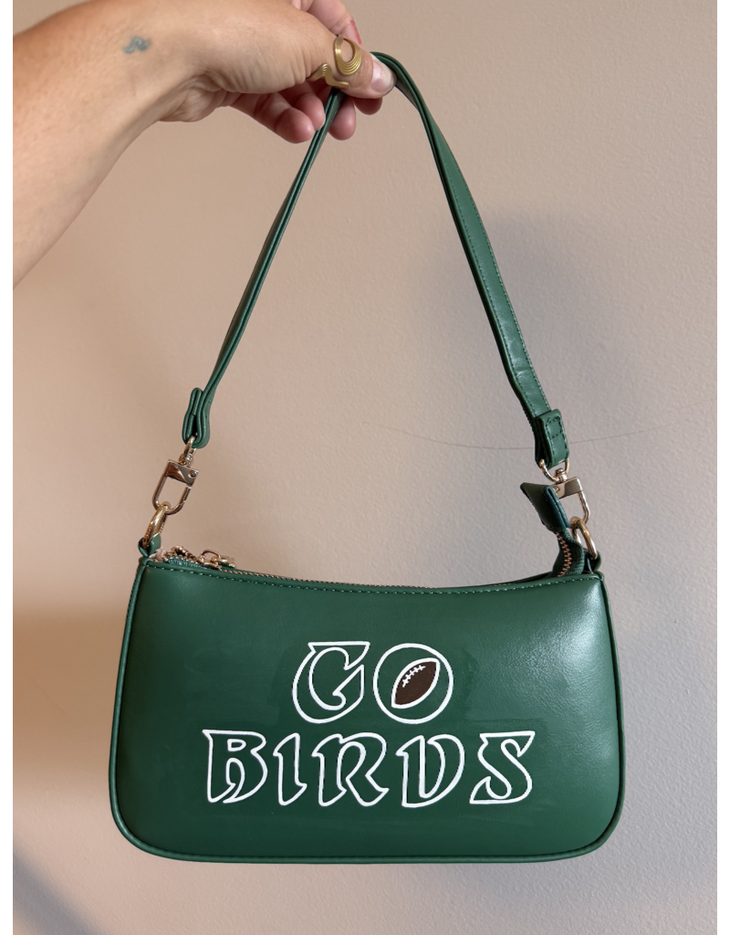 Go Birds Hand Painted Shoulder Bag