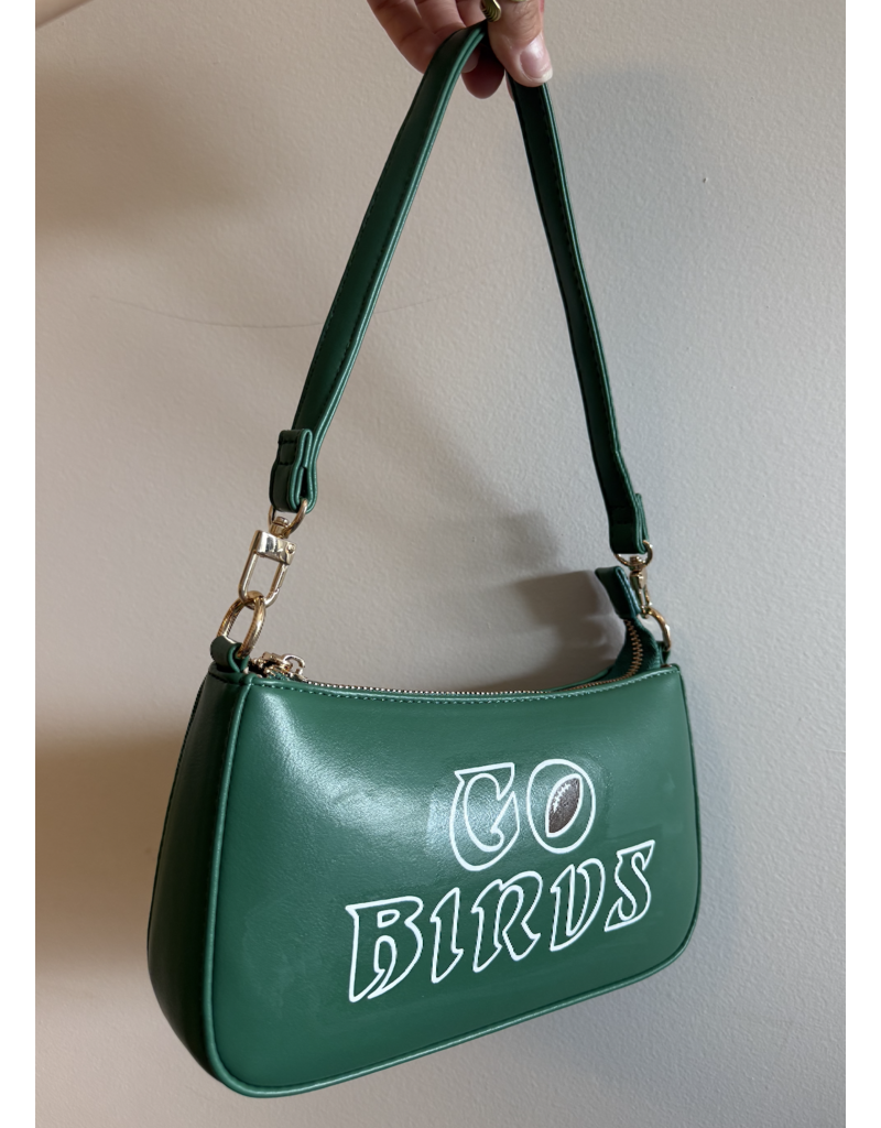 Go Birds Hand Painted Shoulder Bag