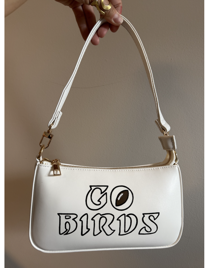 Go Birds Hand Painted Shoulder Bag