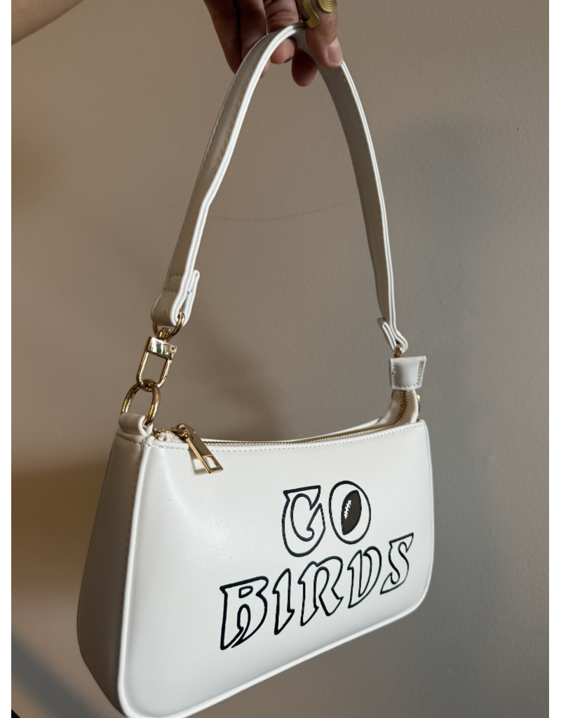 Go Birds Hand Painted Shoulder Bag