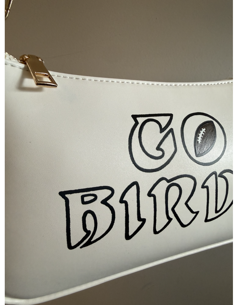 Go Birds Hand Painted Shoulder Bag