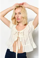 Pretty Garbage Rosie Ruffle Blouse