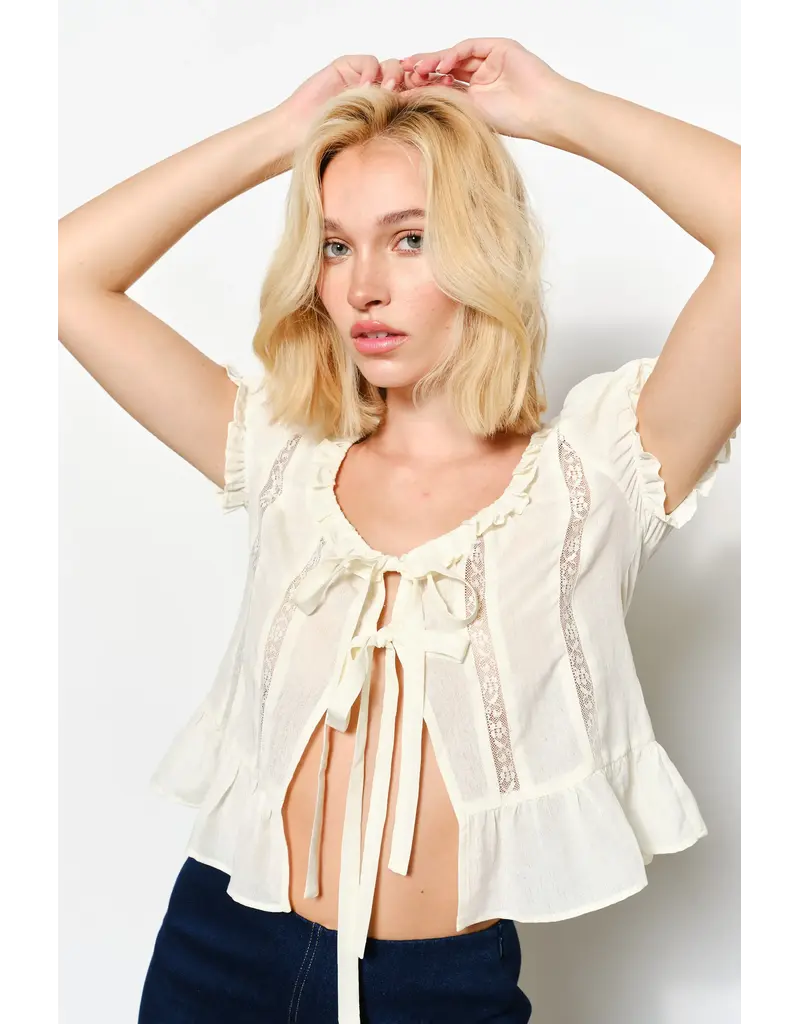 Pretty Garbage Rosie Ruffle Blouse