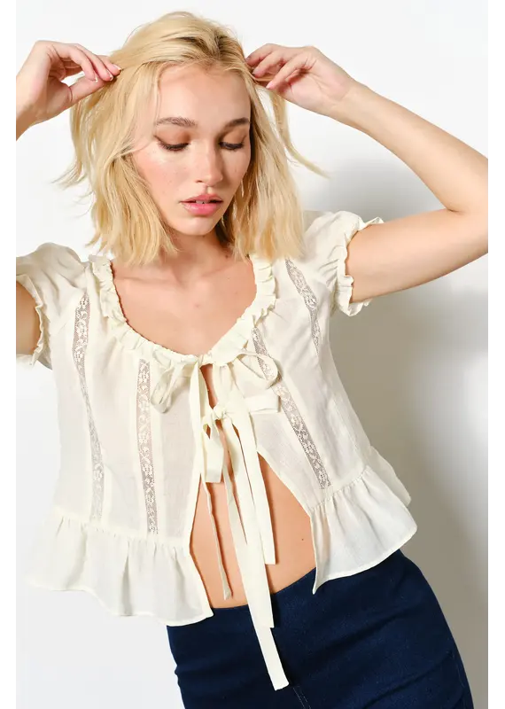 Pretty Garbage Rosie Ruffle Blouse