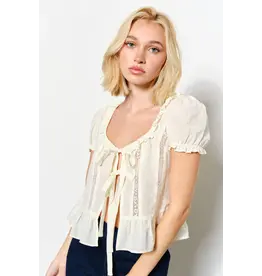 Pretty Garbage Rosie Ruffle Blouse
