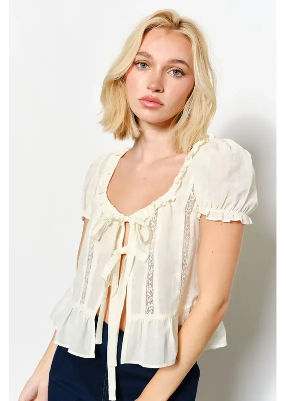 Pretty Garbage Rosie Ruffle Blouse