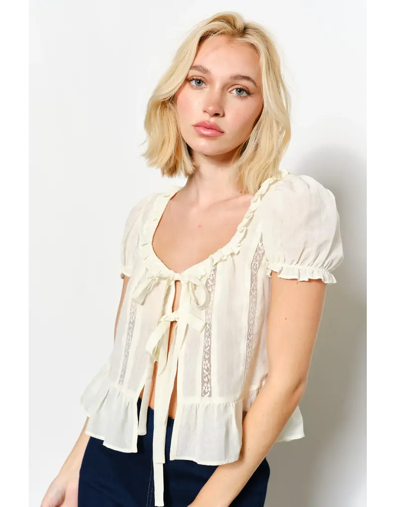 Pretty Garbage Rosie Ruffle Blouse