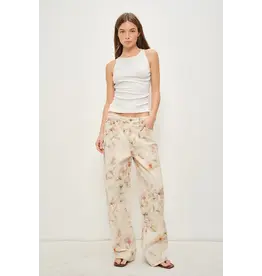 Pretty Garbage Justina Floral Denim Pants