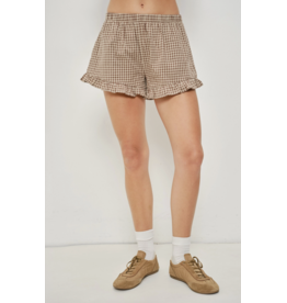 Pretty Garbage Kora Frill Gingham Shorts