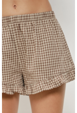 Pretty Garbage Kora Frill Gingham Shorts
