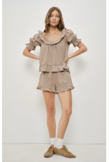 Pretty Garbage Kora Frill Gingham Shorts