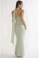 Catalina Asymmetrical Scarf Maxi Dress
