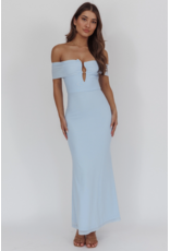 Gaia Off Shoulder Ruched Maxi Dress