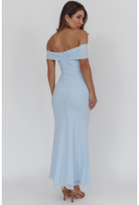 Gaia Off Shoulder Ruched Maxi Dress
