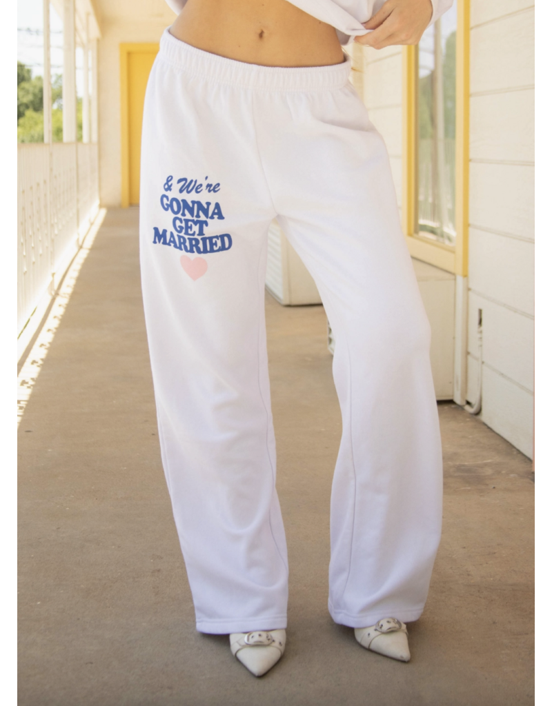 Gonna Get Married Wide Leg Sweatpants