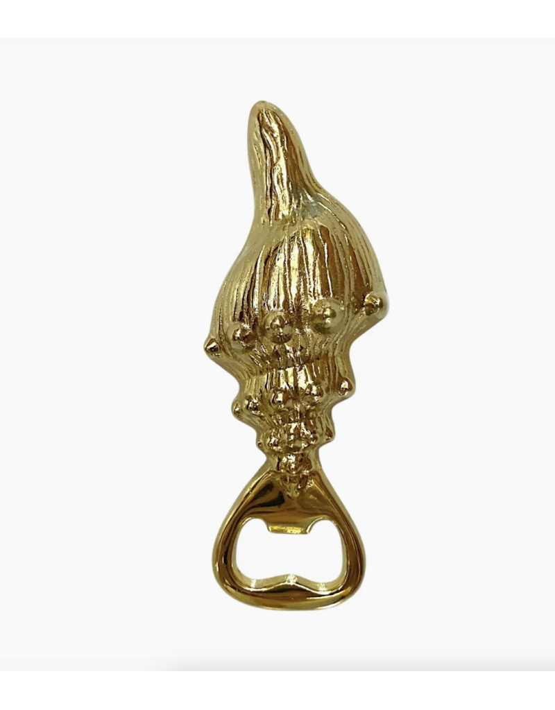 The Artisan and Company Brass Conch Shell Bottle Opener