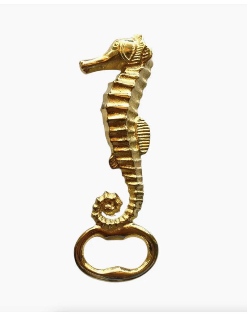 The Artisan and Company Brass Seahorse Bottle Opener