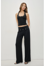 Pretty Garbage Levi Eyelet Foldover Pants