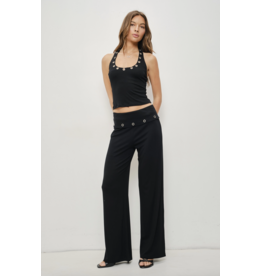 Pretty Garbage Levi Eyelet Foldover Pants