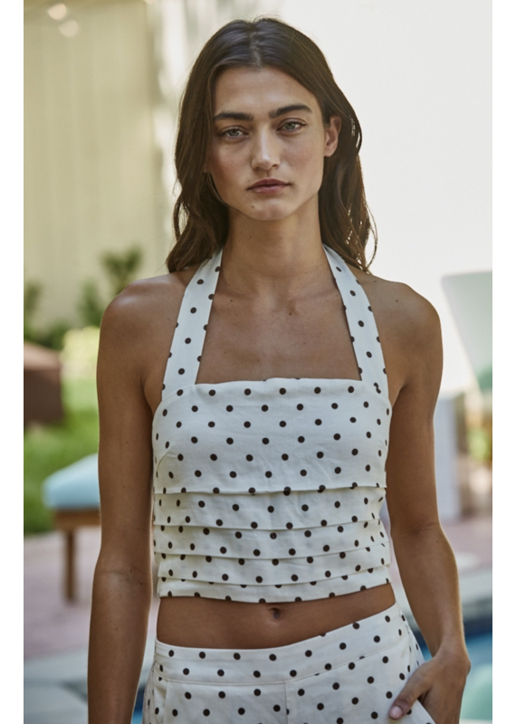 By Together Raye Linen Halter Top