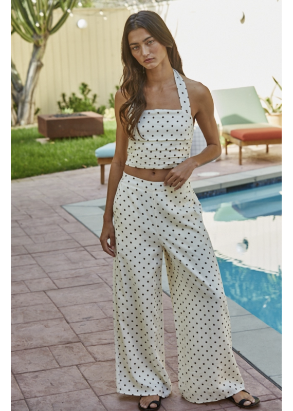 By Together Raye Linen Wide Leg Pants