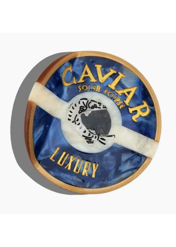 Hand-Painted Caviar Claw Hair Clip