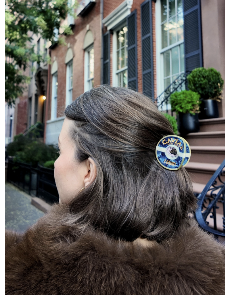 Hand-Painted Caviar Claw Hair Clip
