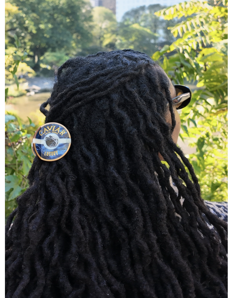 Hand-Painted Caviar Claw Hair Clip