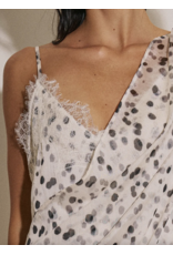 Elaina Draped Asymmetrical Mini Dress