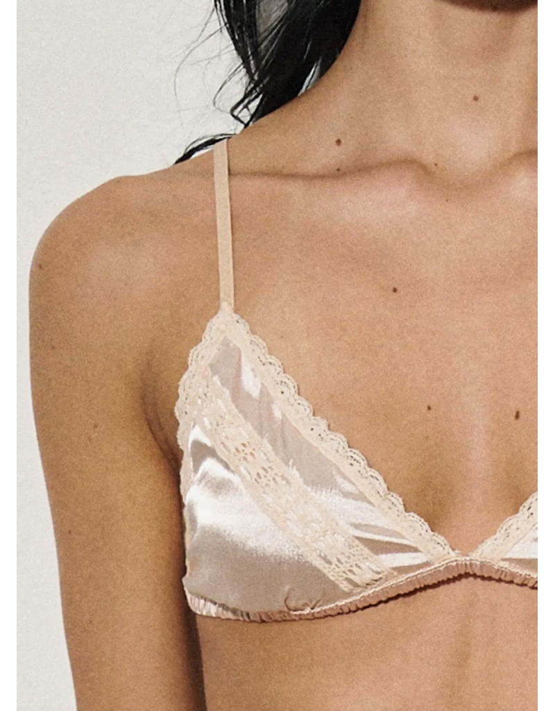 Sylvania Satin & Lace Bralette