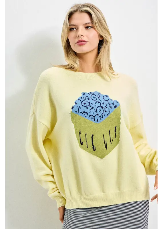 Carton of Blueberries Sweater
