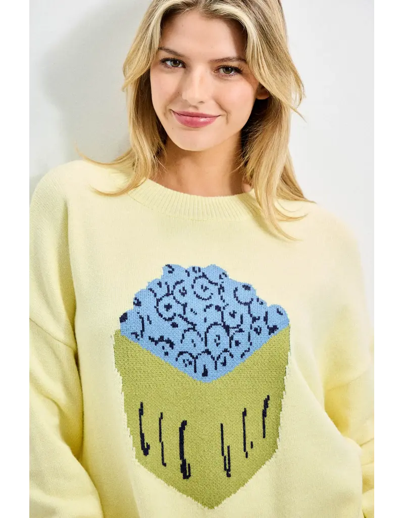 Carton of Blueberries Sweater