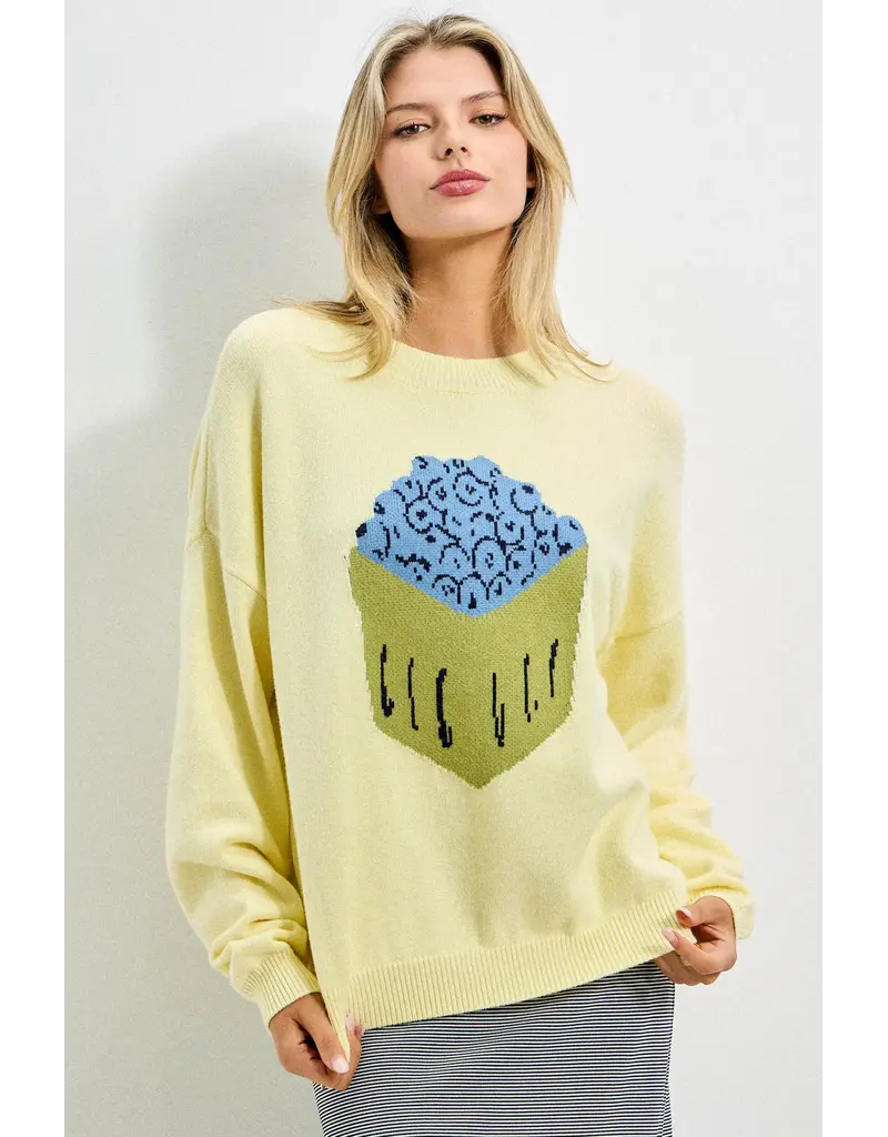 Carton of Blueberries Sweater