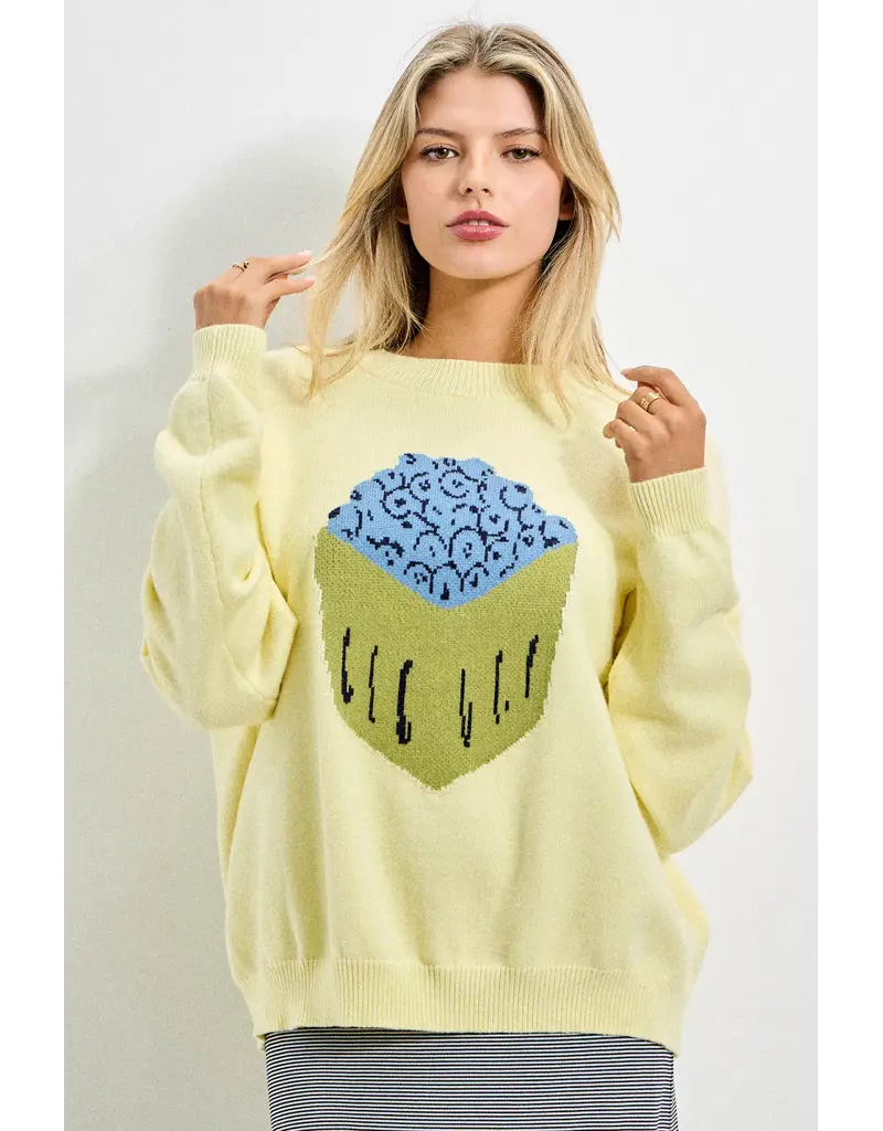 Carton of Blueberries Sweater