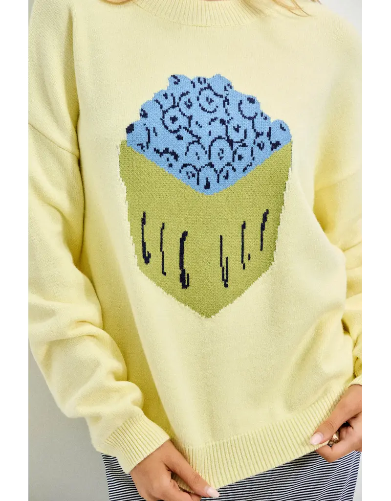 Carton of Blueberries Sweater