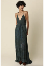 Emerald Halter Maxi Dress