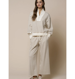 Stripes Wide Leg Sweatpants
