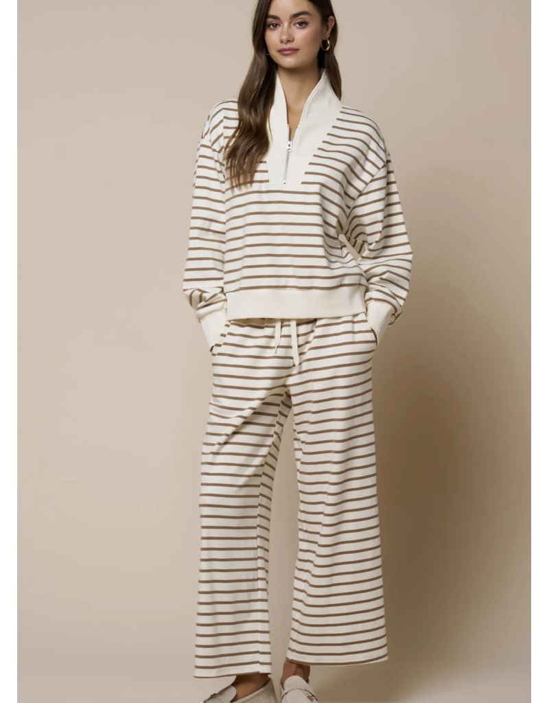 Stripes Wide Leg Sweatpants