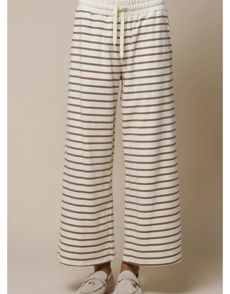 Stripes Wide Leg Sweatpants
