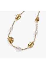 Alex + Ani Seashell & Pearl Inline Charm Anklet