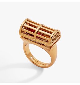 Alex + Ani Lobster Boil Hinged Cage Ring