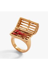 Alex + Ani Lobster Boil Hinged Cage Ring