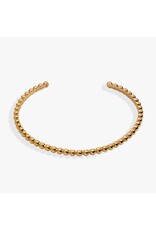 Alex + Ani Gold Beaded Cuff Bracelet