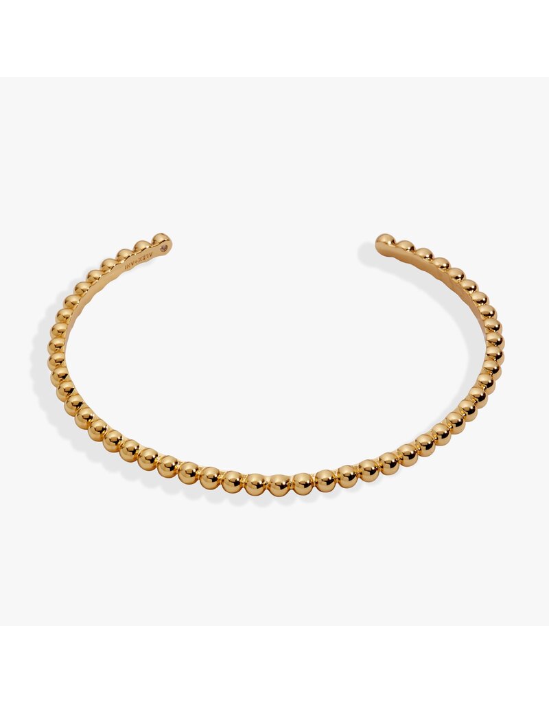 Alex + Ani Gold Beaded Cuff Bracelet