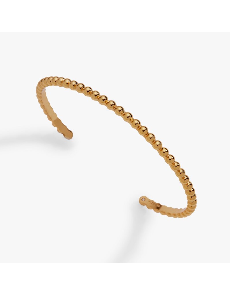 Alex + Ani Gold Beaded Cuff Bracelet