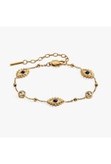 Alex + Ani Evil Eye Crystal Stone Chain Bracelet