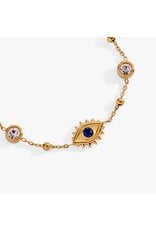 Alex + Ani Evil Eye Crystal Stone Chain Bracelet